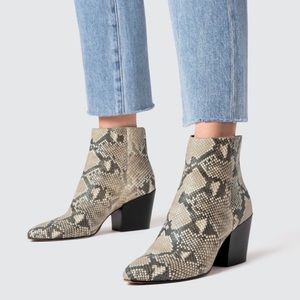 Dolce Vita Snake Skin Booties